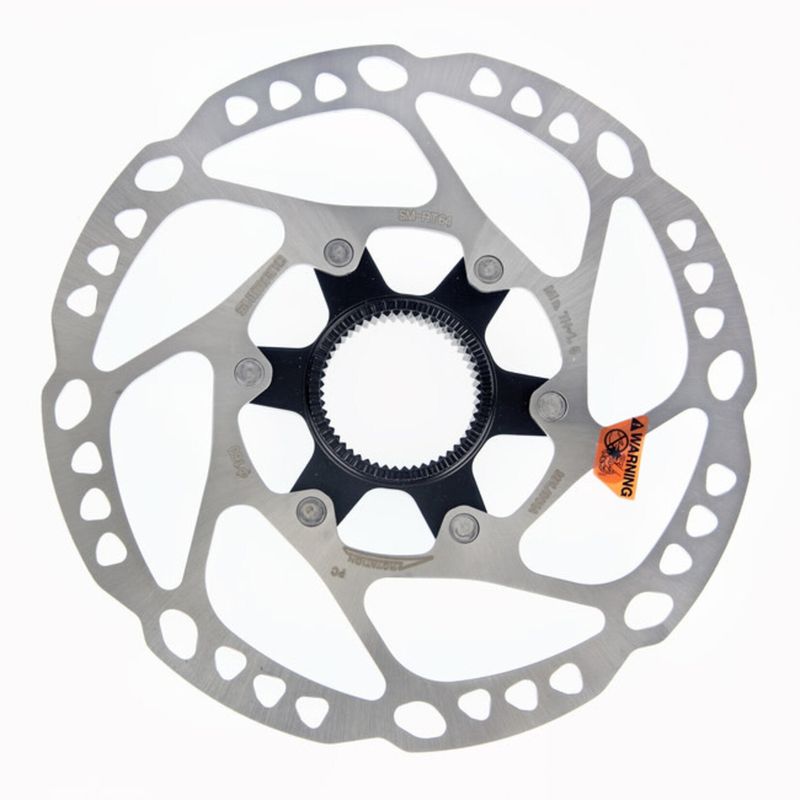 ROTOR FOR DISC BRAKE, SM-RT64, DEORE, S 160MM, W/LOCK RING (EXTERNAL SPLINE TYPE)