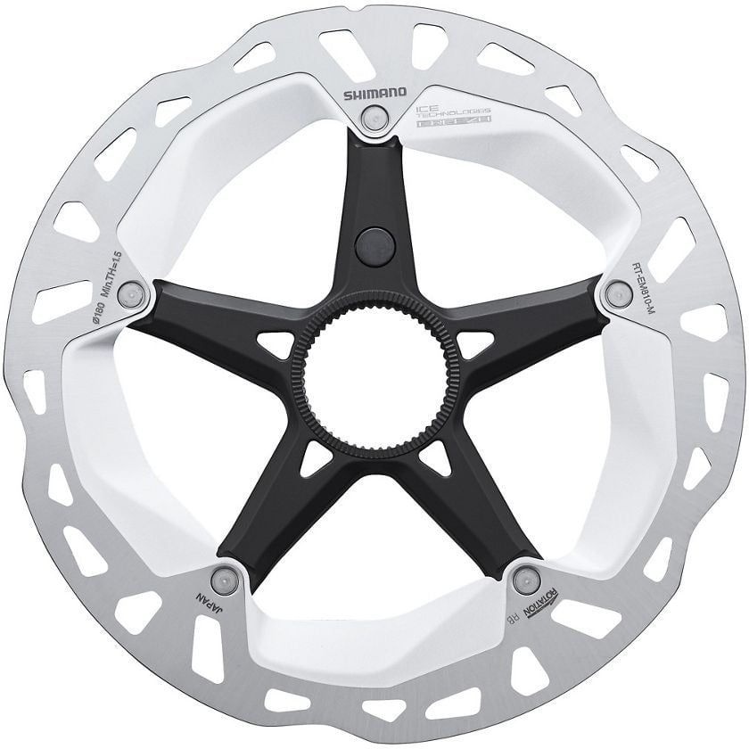 ROTOR FOR DISC BRAKE, SM-RT54, S 160MM W/LOCK RING (EXTERNAL SPLINE TYPE)
