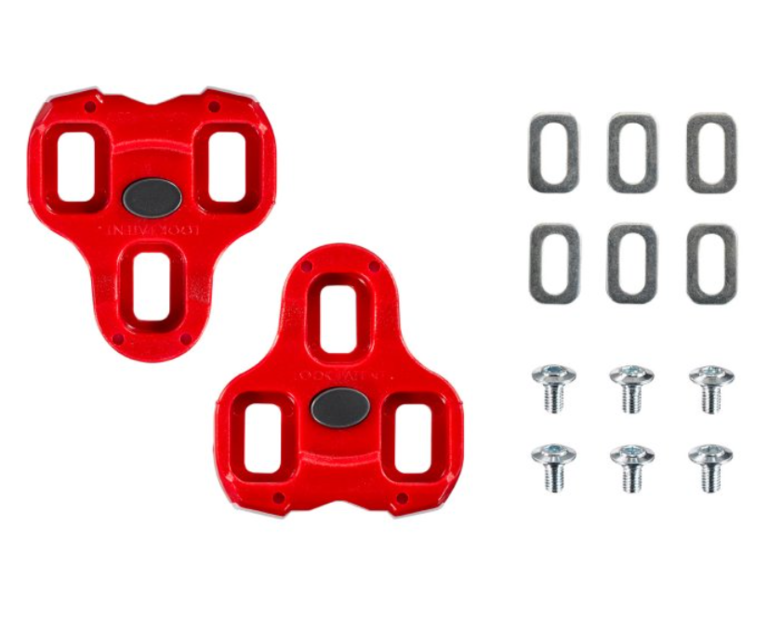 Look, Grip, Cleats, Red, 9°