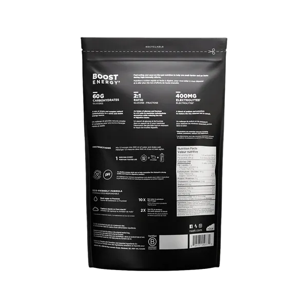 Naak Boost Energy Drink Mix Neutral 60g - Bag