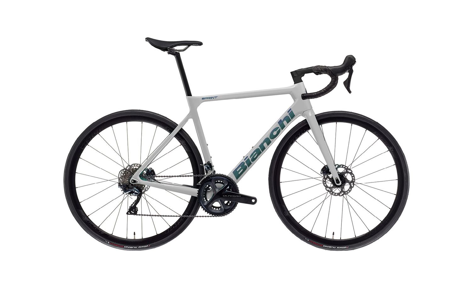 2025 Bianchi Sprint Shimano 105 ICR, Size: 50, Color: Light Grey/Iridescent - Full Glossy