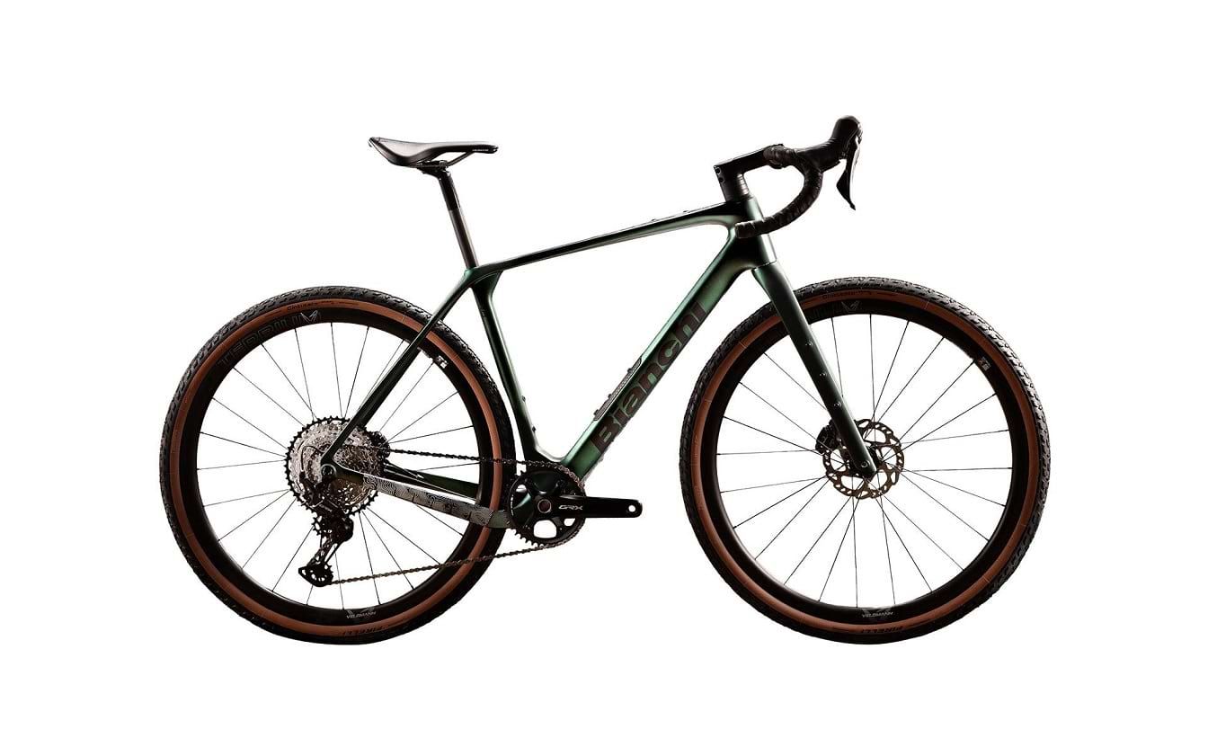 2025 Bianchi ARCADEX PRO APEX/GX eTap 12s, Size: SM, Color: Green/Graphite Matt