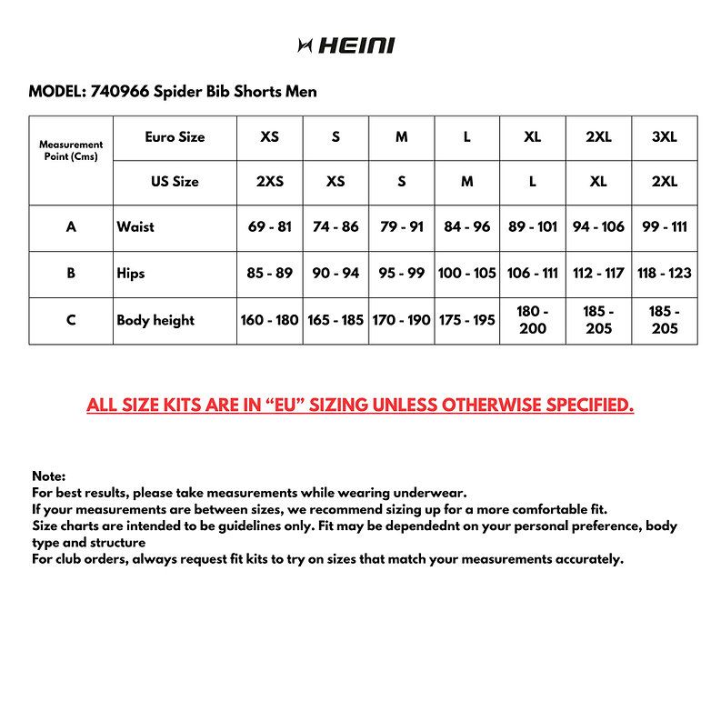 Heini Spider Bibshorts Mens