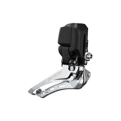FRONT DERAILLEUR, FD-R7150, 105 Di2, FOR REAR 12-SPEED, DOWN-SWING, BRAZED-ON TYPE, CS-ANGLE: 61-66, FOR TOP GEAR: 50-52T, CL: 44.5MM ONE