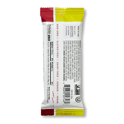 Skratch Labs Energy Bar Sport Fuel, Raspberry + Lemon