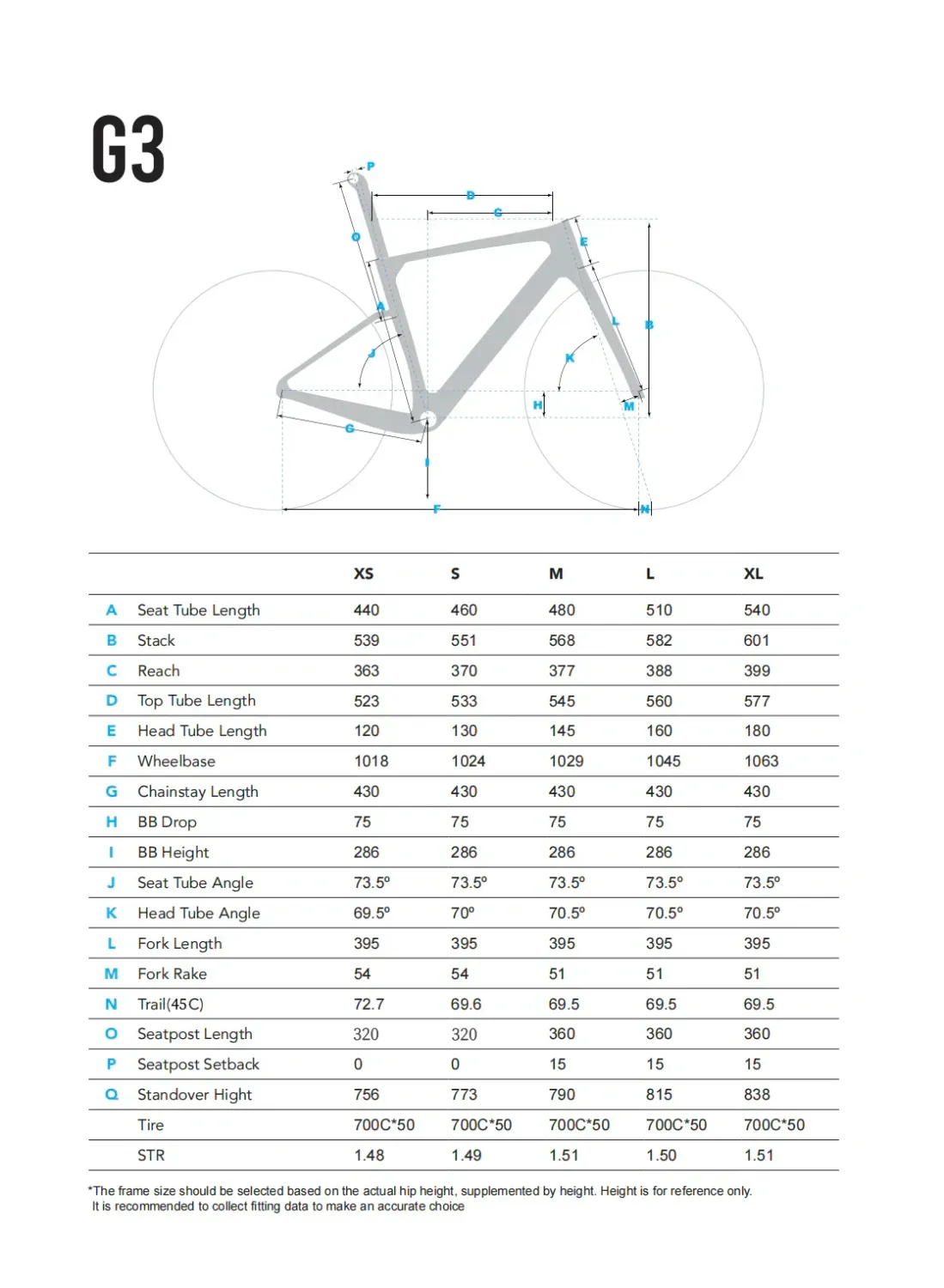 Winspace Gravel G3 Frameset