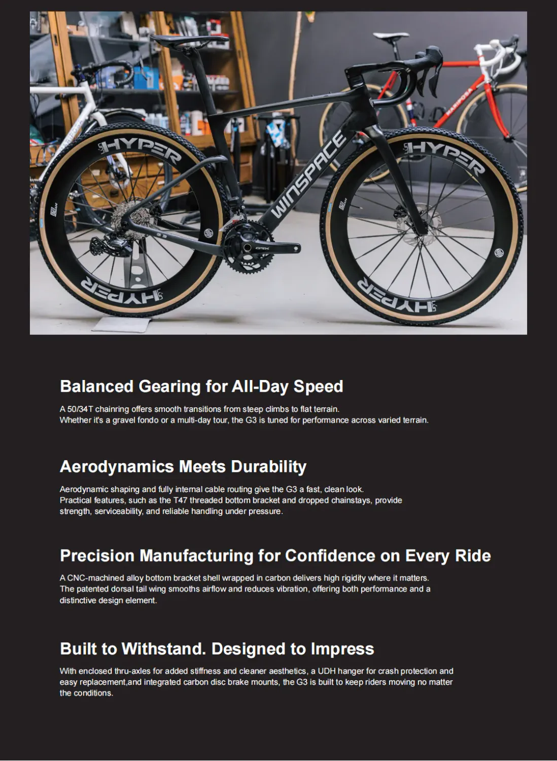 Winspace Gravel G3 Frameset