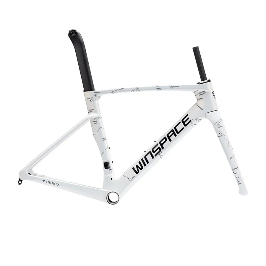 Winspace T1550 2nd Gen Frameset, Color: Black/White, Size: 44