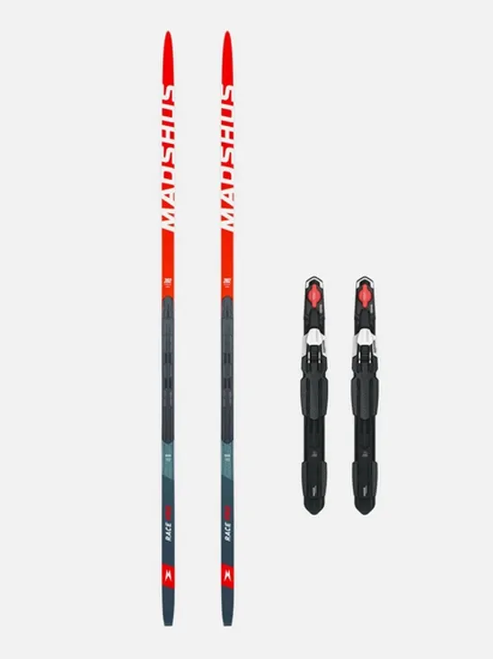 Madshus Race Pro Classic Skin Skis + Move Switch Binding – 202 cm (80–90 kg)