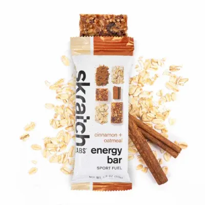 Skratch Labs Energy Bar Sport Fuel, Cinnamon + Oatmeal
