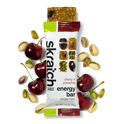 Skratch Labs Energy Bar Sport Fuel, Cherry + Pistachio