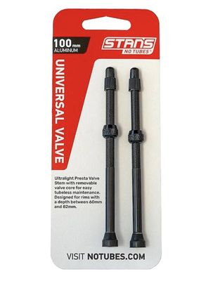 Stans No Tubes, Tubeless Valves, Tubeless Valve, Presta, 100mm, Pair