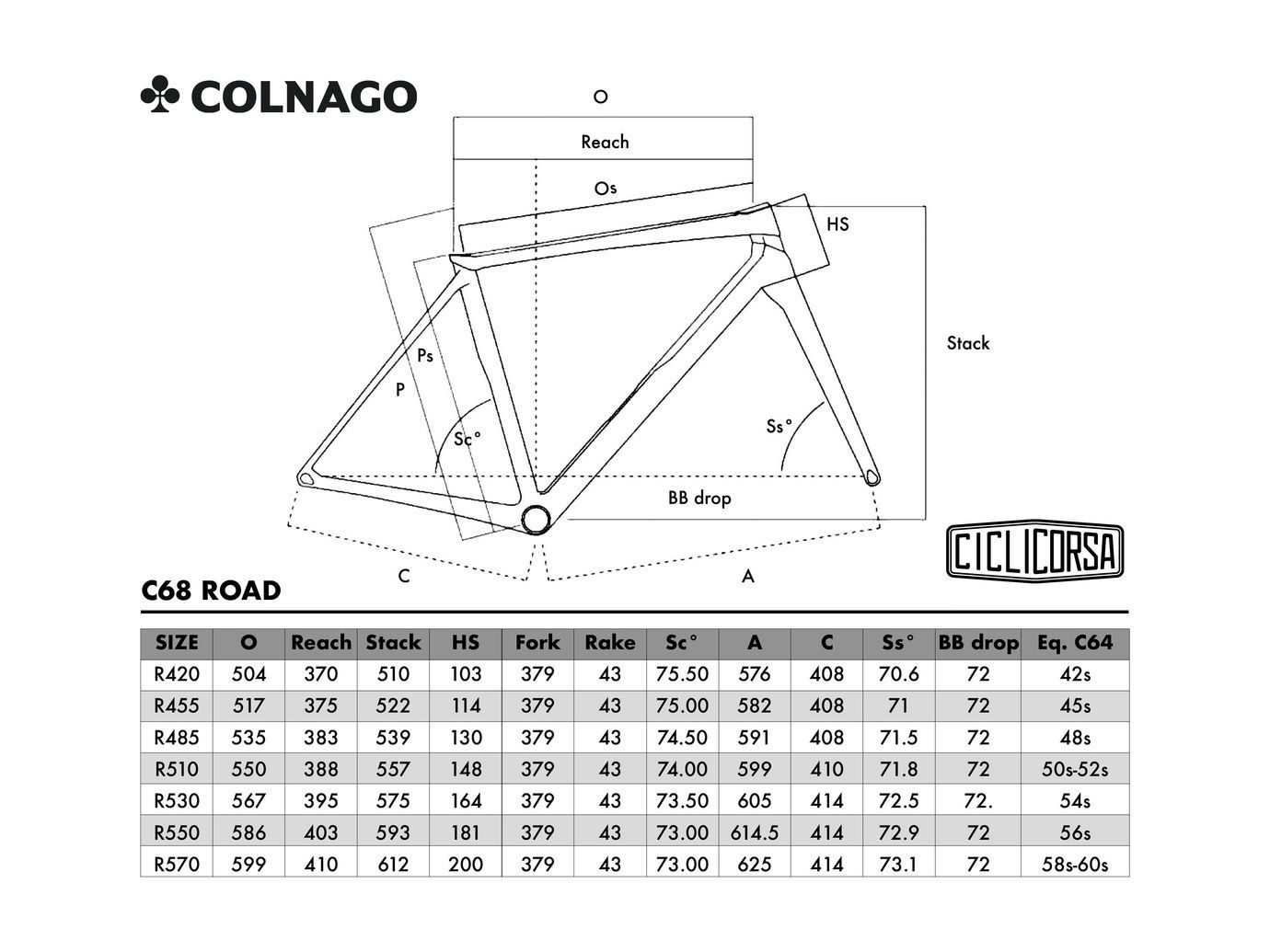 Colnago C68 Dura Ace Di2 12 C50