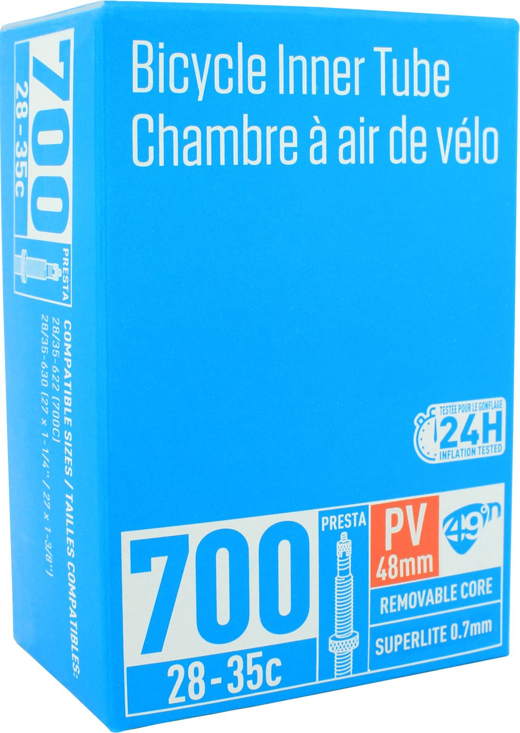 49N Superlight Tube Presta Valve 700 X 28-35mm