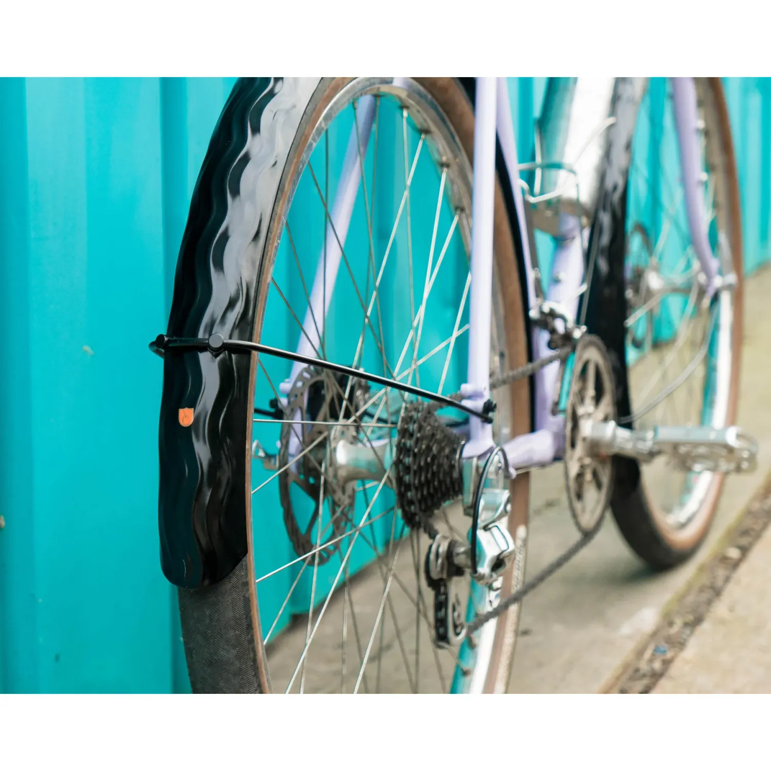 650b Wavy Fenders, 58mm - Black