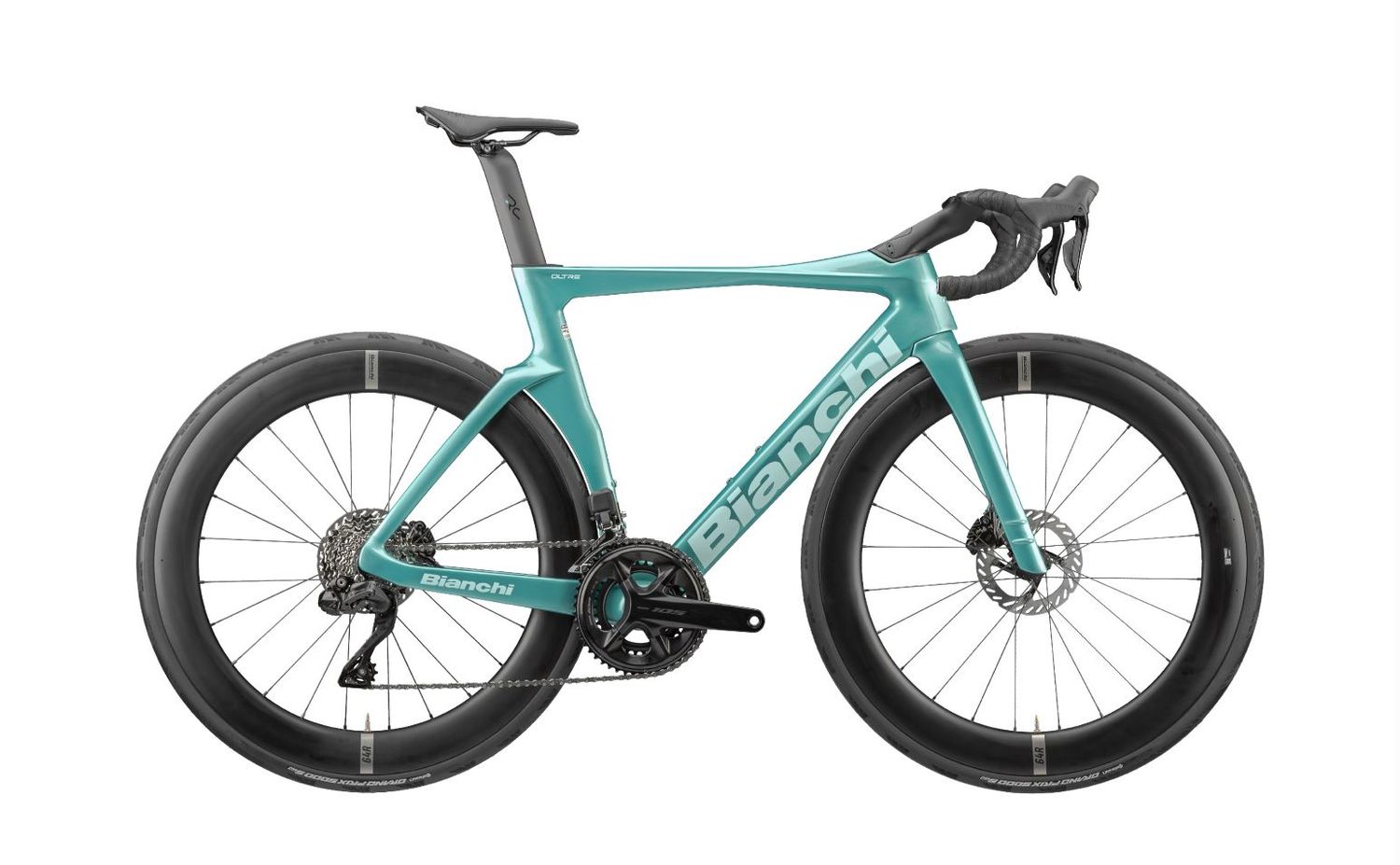 2027 Bianchi Oltre Comp 105 Di2, Color: Metallic Celeste / Logo CK16, Size: 47