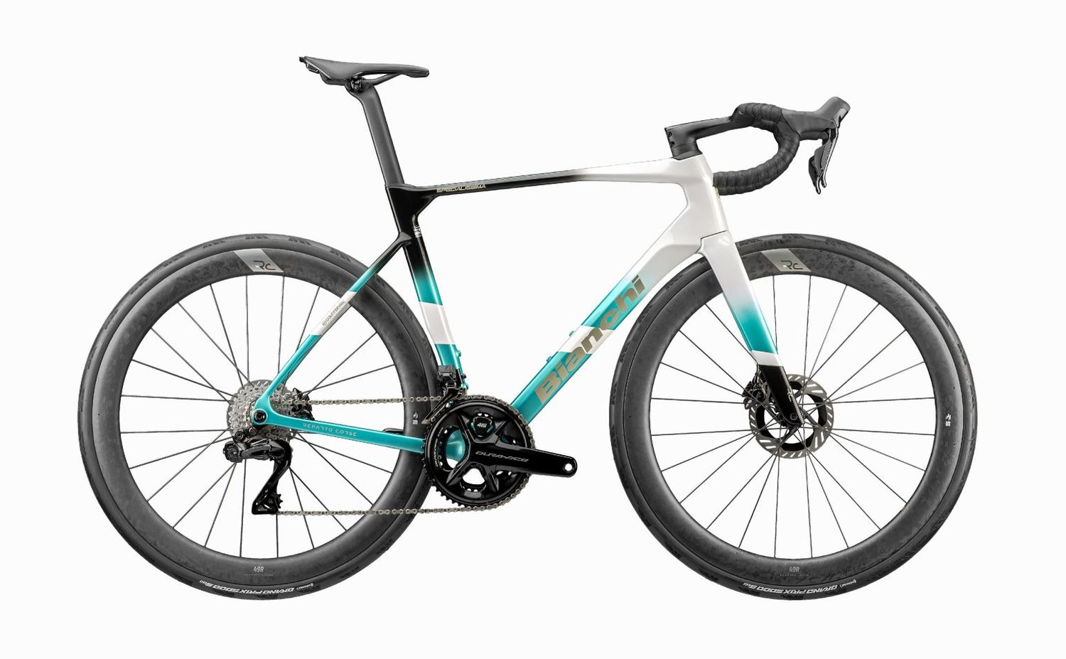2027 Bianchi Specialissima RC Red E1 eTap AXS 12sp - Quarq Power Meter