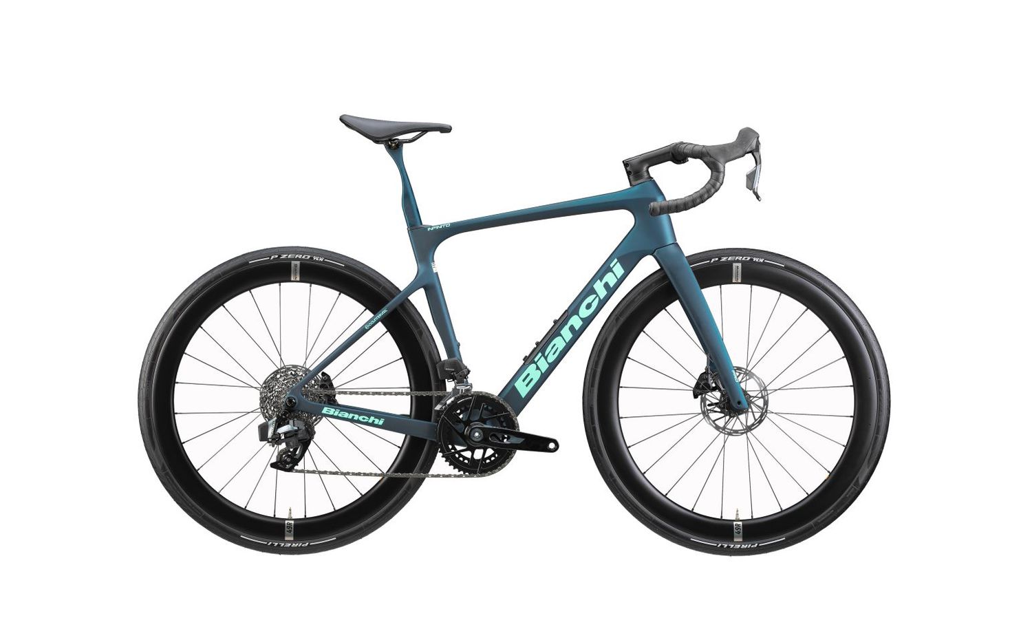 2027 Bianchi Infinito Pro 105 Di2 12sp, Color: Petrolio celeste / logo CK16, Size: 47