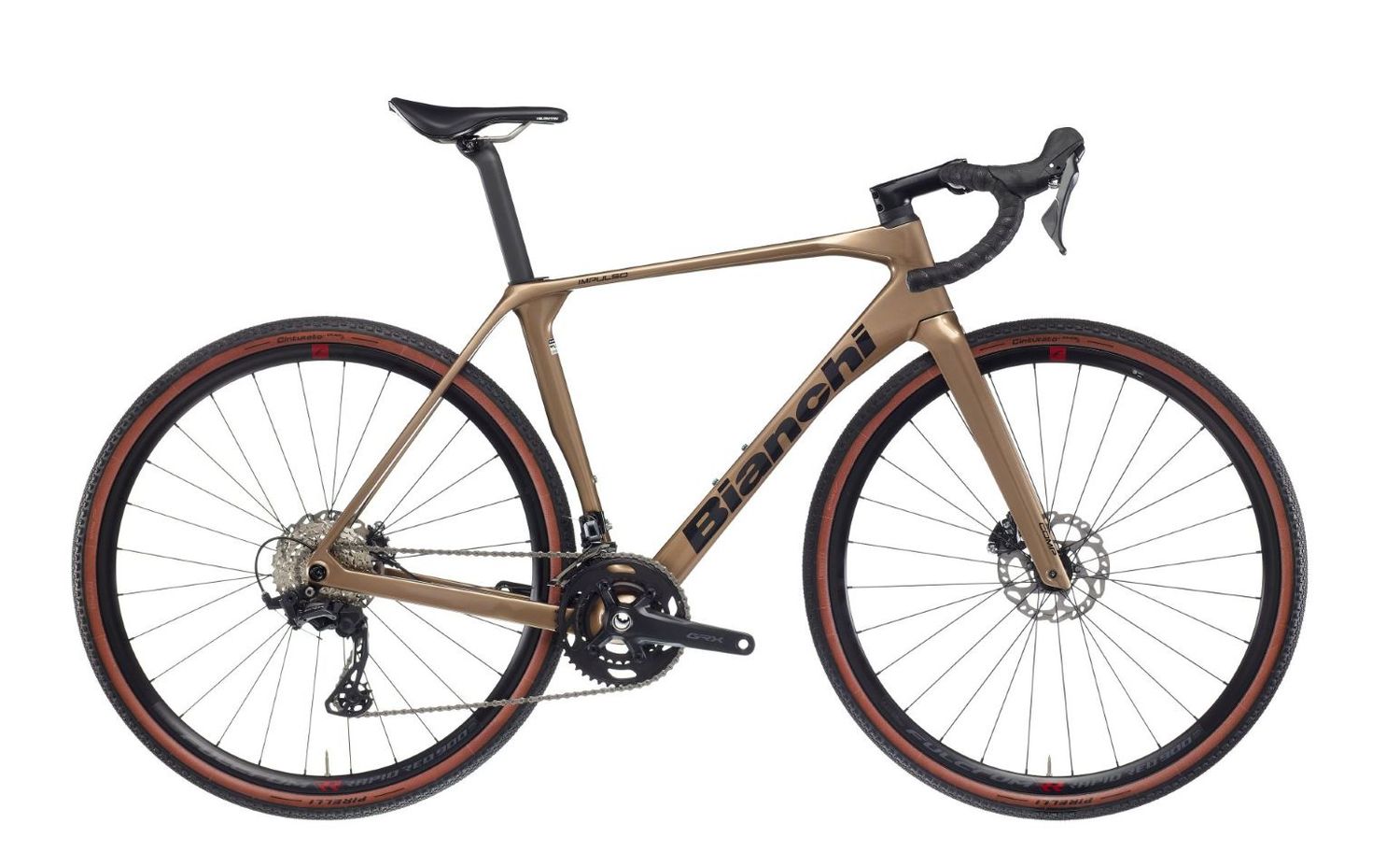 2027 Bianchi Impulso COMP GRX 610, Color: Terra - Black [Full Glossy], Size: XS