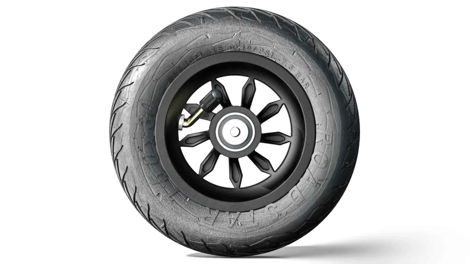 Skike Wheel Black 150mm/6in Roadstar-Tire