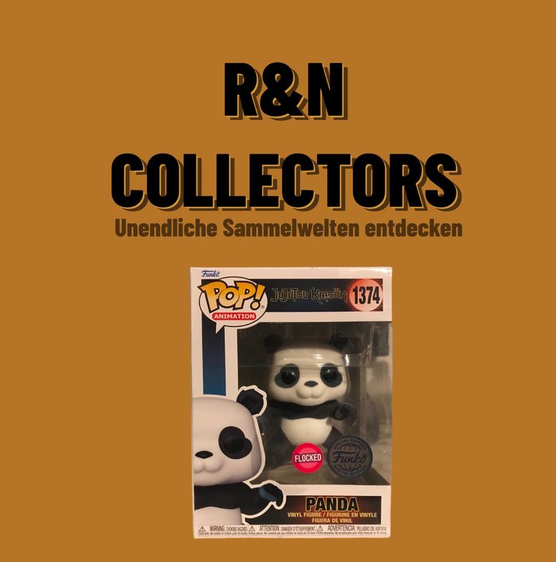 Panda Funko Pop Figur Flocked Version Vorderansicht