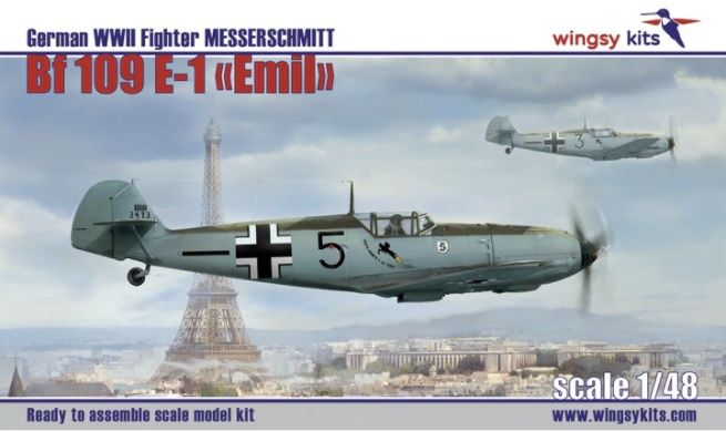 D5-07 - German WWII Fighter Messerschmitt Bf 109 E-1 "Emil" - 1:48