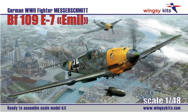 D5-11 - German WWII Fighter Messerschmitt Bf 109 E-7 "Emil" - 1:48