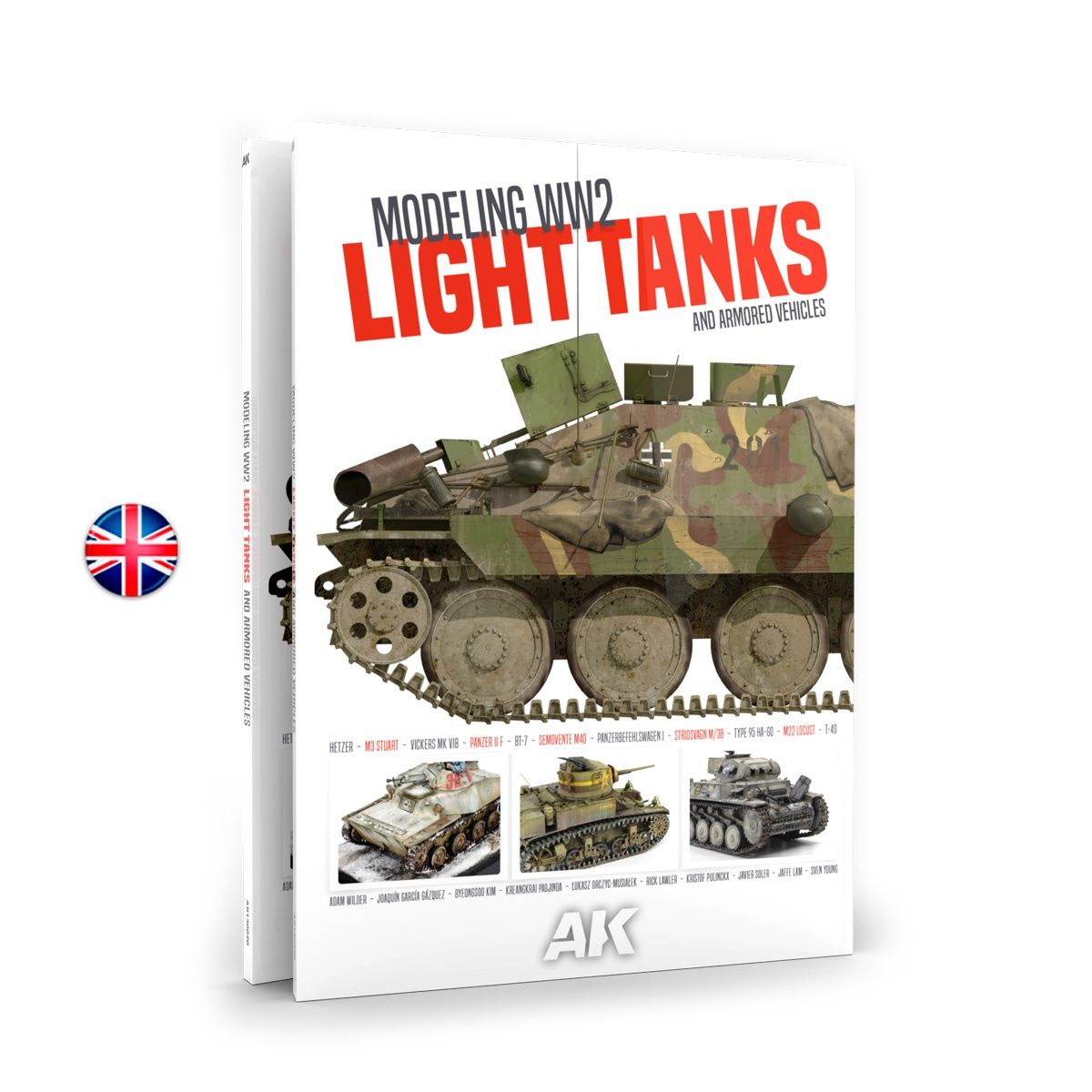 AK130020 - Modeling WW2 Light Tanks And Armored Vehicles
