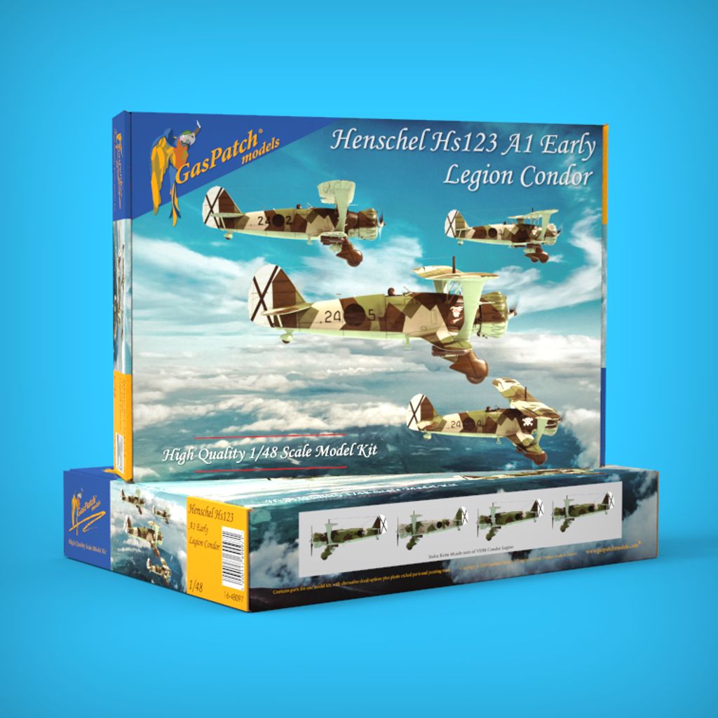 16-48097 - Henschel Hs123 A1 Spanish Civil War Legion Condor - 1:48