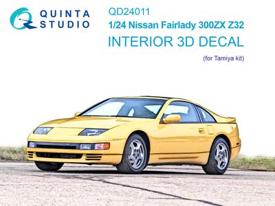 QD24011 - Nissan Fairlady 300ZX Z32 3D-Printed &amp; coloured Interior on decal paper (for Tamiya kit) - 1:24