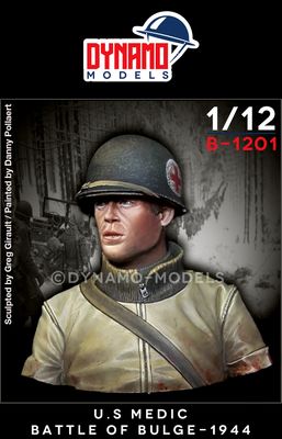 B-1201 - Bust - U.S Medic Battle Of Bulge -1944 - 1:12