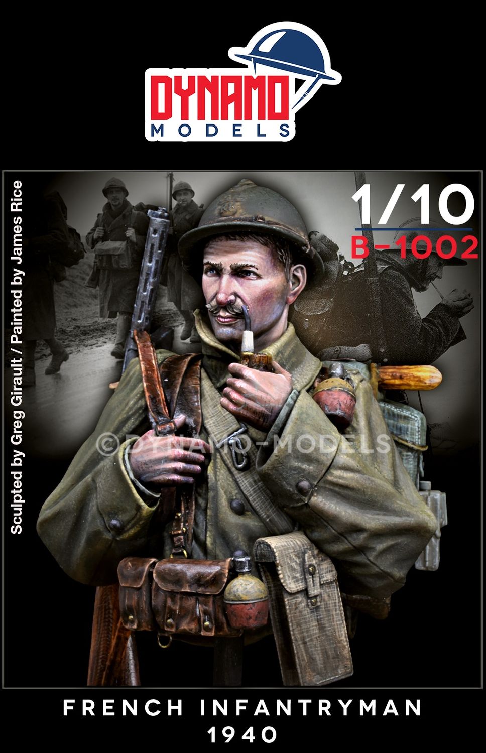 B-1002 - Bust - French Infantryman 1940 - 1:10