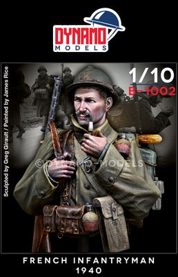 B-1002 - Bust - French Infantryman 1940 - 1:10