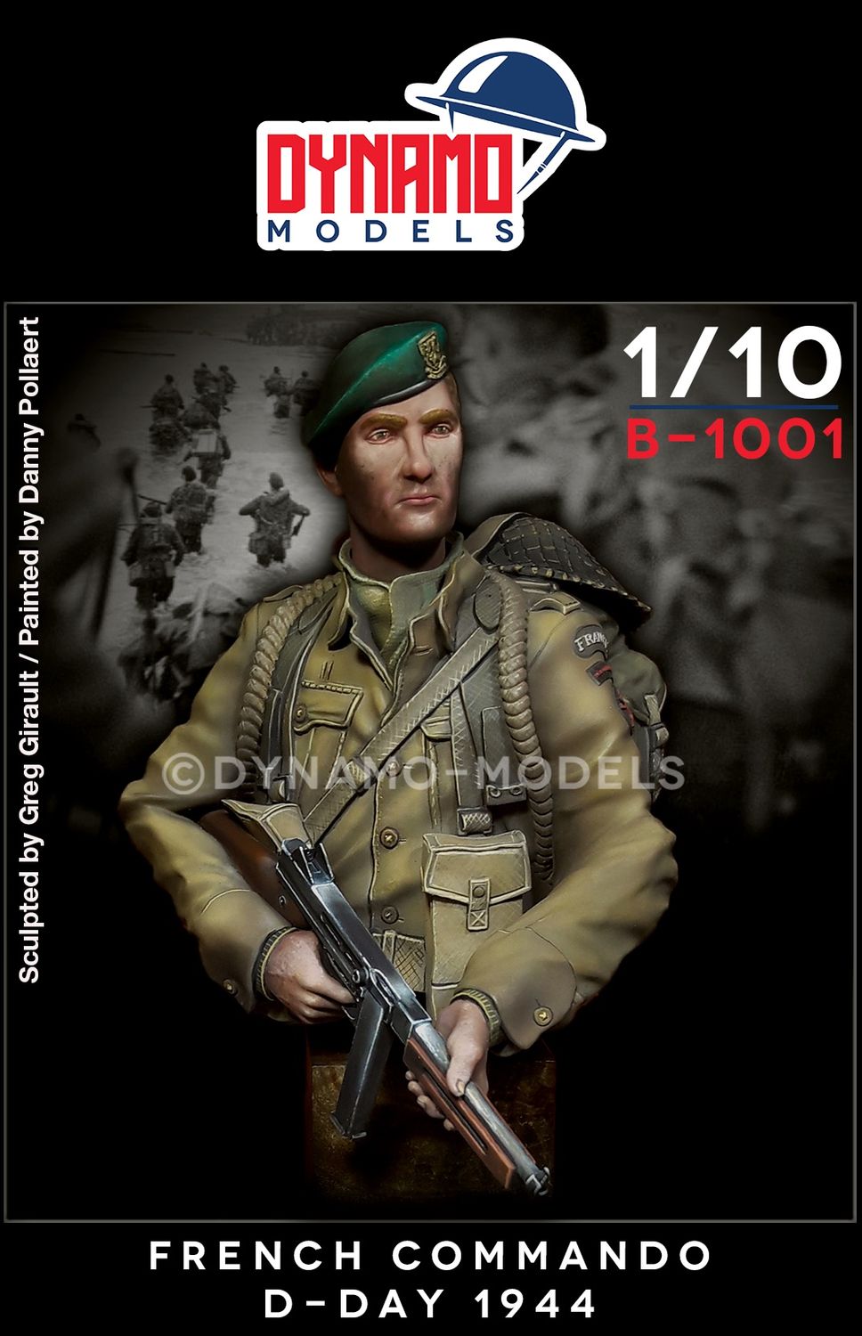 B-1001 - Bust - French Commando D-Day 1944 - 1:10