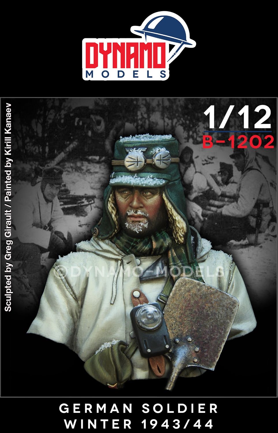 B-1202 - Bust - German Soldier Winter 1943/44 - 1:12
