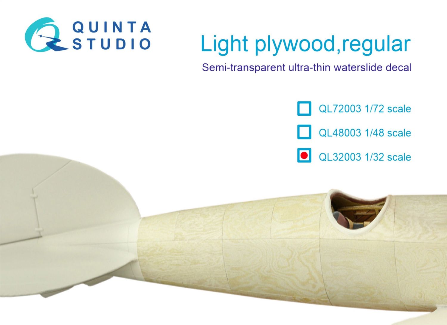 QL32003 - Light plywood, regular - 1:32