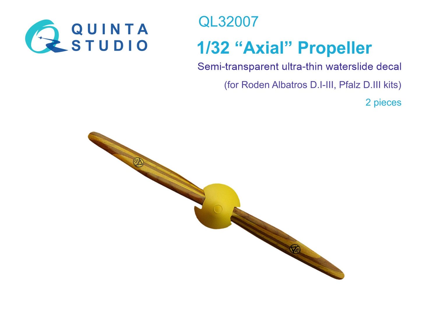 QL32007 - Wooden Propellers Axial (Roden) - 1:32
