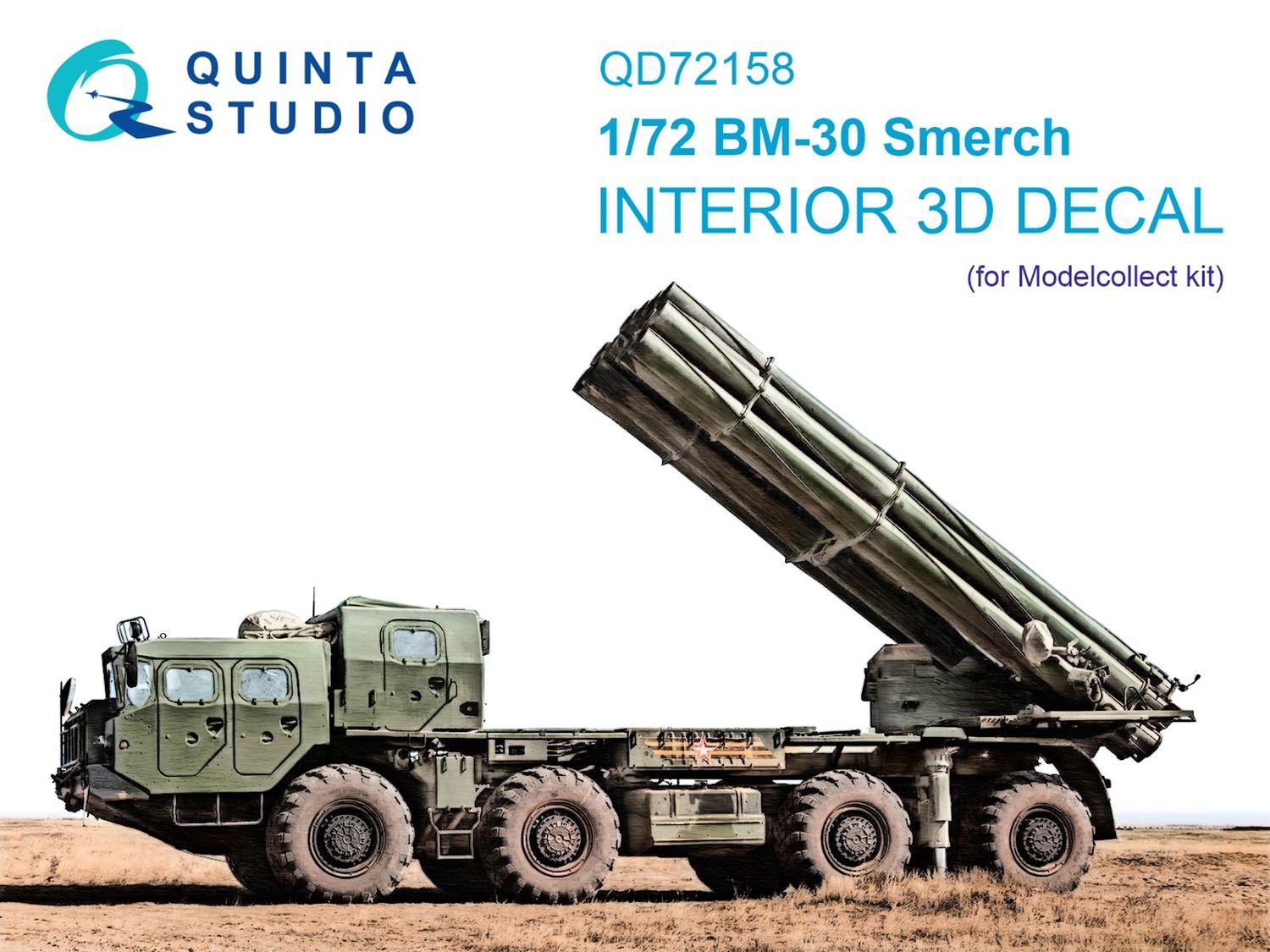 QD72158 - BM-30 Smerch 3D-Printed &amp; coloured Interior on decal paper (Modelcollect) - 1:72