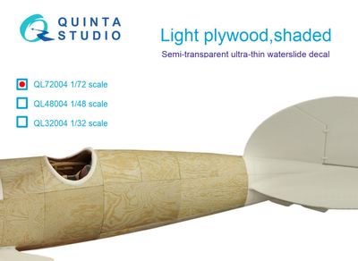 QL72004 - Light plywood, shaded - 1:72