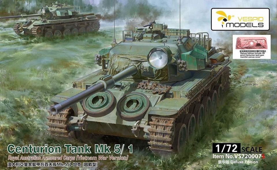VS720007S - Centurion Tank Mk5/1 with 3D printed parts - 1:72