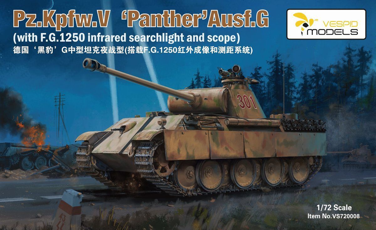 VS720008 - Pz.Kpfw. V &#39;Panther&#39; Ausf. G (with FG1250 Sperber Infared Nighfighting Vision scope) - 1:72