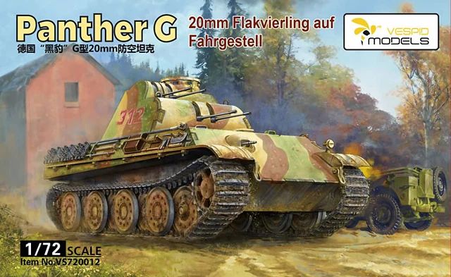 VS720012 - Panther G 20mm Flakvierling auf Fahrgestell - 1:72