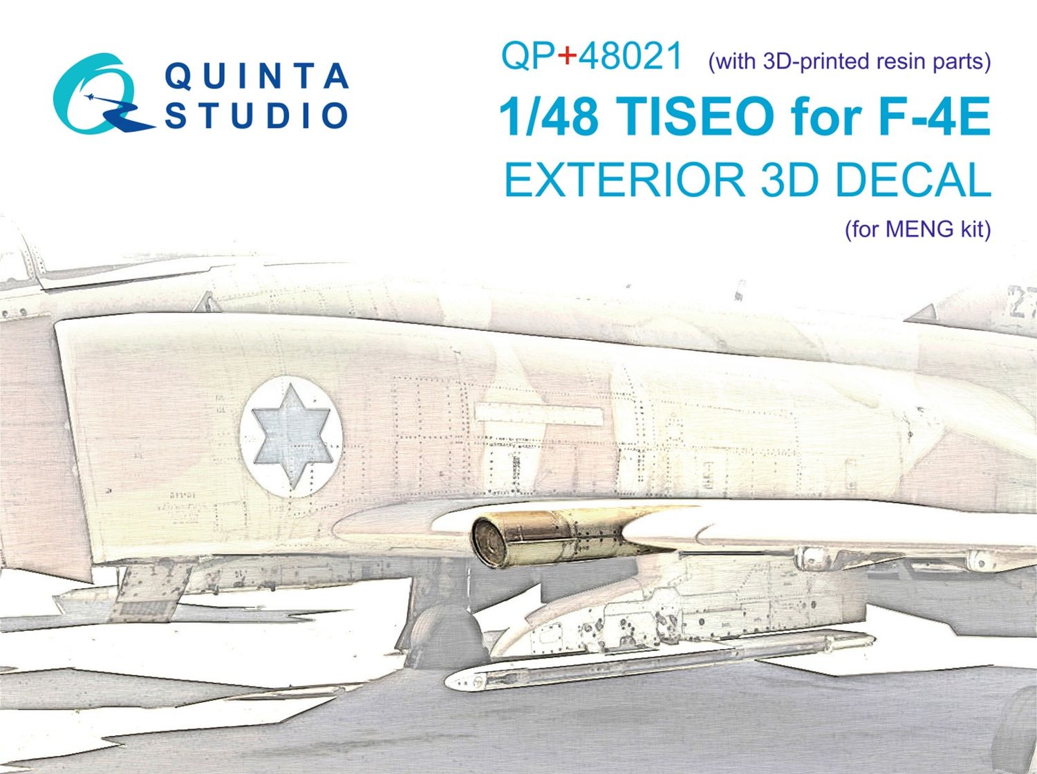 QP+48021 - TISEO for F-4E (for Meng kit)(with 3D-printed resin parts) - 1:48
