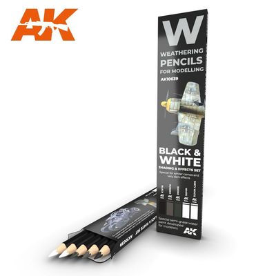 AK10039 - Watercolor Pencil Set - Black and White
