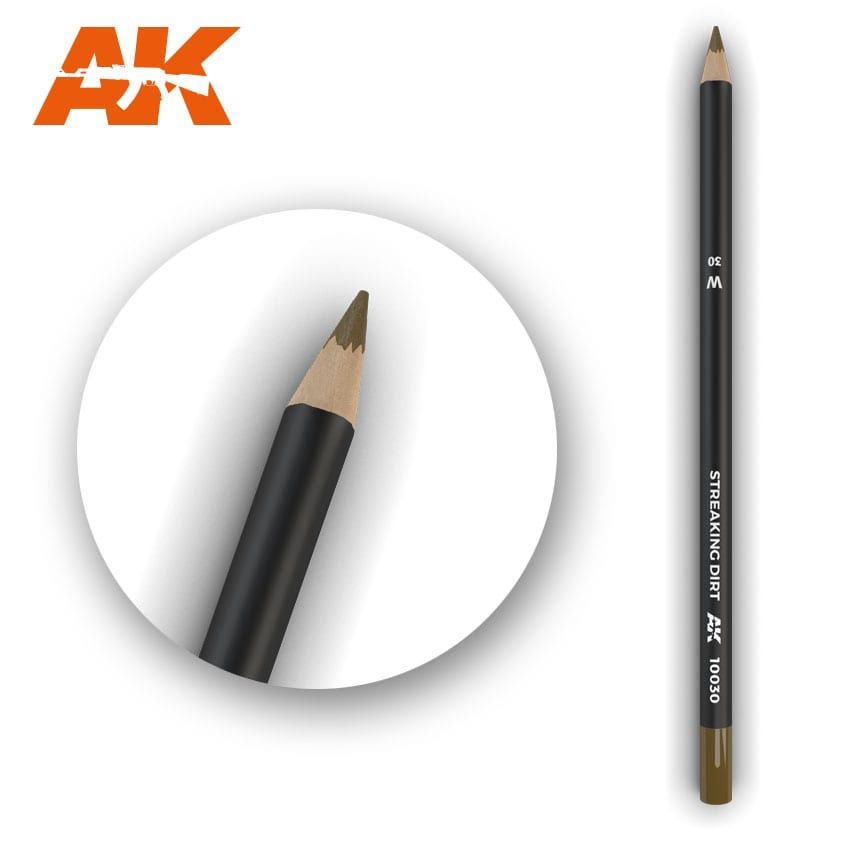 AK10030 - Watercolor Pencil Streaking Dirt