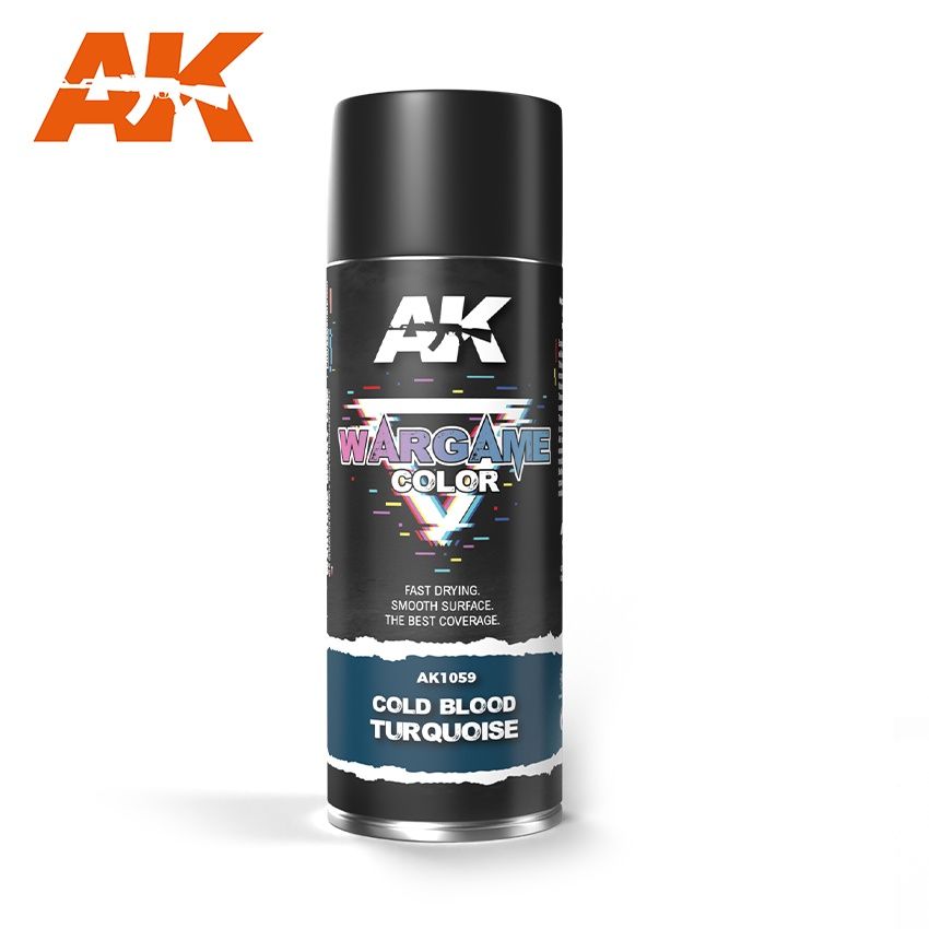 AK1059 - Wargame Color - Cold Blood Turquoise Spray
