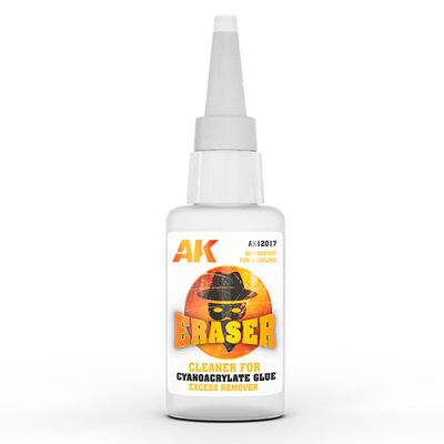 AK12017 - Eraser - Cleaner For Cyanocrylate Glue Excess Remover  20gr