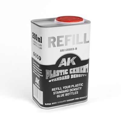 AK12003-B - 200 ml Refill - Plastic Cement Standard Density
