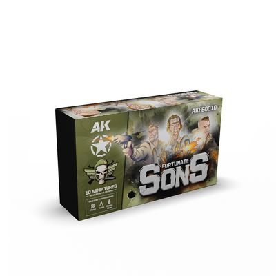 AKFS0010 - Fortunate Sons - 101st Airborne Division - 10 Miniatures