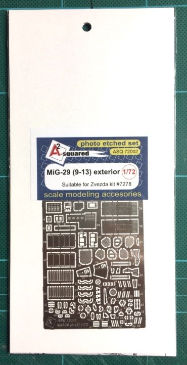ASQ72002 - Mikoyan MiG-29 (9-13) Exterior Photo etched set  - 1:72
